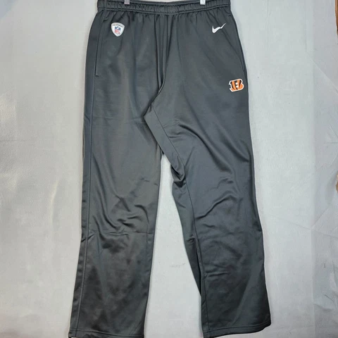 Cincinnati Bengals NFL Training Nike Therma Sweatpants Mens XL Grey Dri-Fit Cover