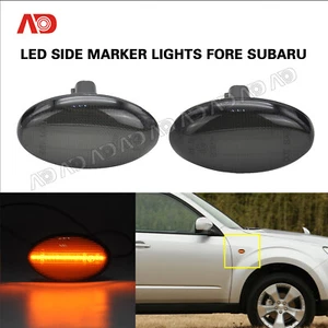 FOR Subaru Liberty Forester Impreza Wrx Sti 02- Smoked LED Side Marker Light 2X - Foto 1 di 6