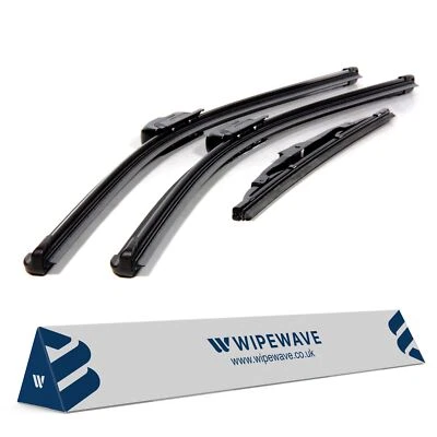 3pcs Wiper blades Set for Nissan Qashqai 14-21 Front Windscreen + Rear WipeWave - Image 1 of 4