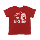 Toddler Hold My Juice Box Funny Cute Apple Juicebox Graphic Novelty Tee For