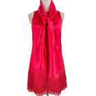 Pink Flapper Tassel Dress with Scarf / Belt