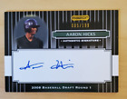 2008 Razor Signature Series Aaron Hicks Auto RC 5/199 Yankees