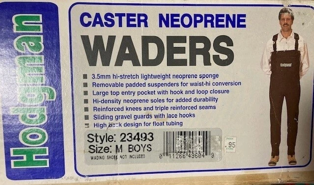 Hodgman waders Boys Mens size M stocking foot - Image 1 of 1