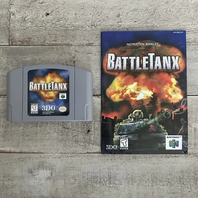 N64 Game BattleTanx Nintendo 64 Cartridge With Instruction Booklet TESTED WORKS - Image 1 of 2