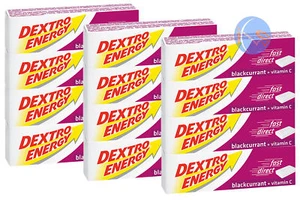 12 X DEXTRO ENERGY GLUCOSE TABLETS BLACKCURRANT 47G ENERGY FOR SPORT & ENDURANCE - Picture 1 of 1