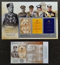 *DARMOWY STATEK Malezja 125th Johor 's Constitution 2020 Sułtan Stamp ms MNH Niezwykły