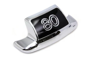 Chrome Rear Fender Tip "80" with Inlay for Harley Shovelhead FL Models 1980-1984 - Picture 1 of 6