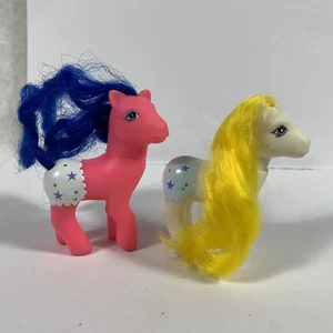 Knock Off Faux MLP Babys gebrauchter Zustand rosa weiß blau - Bild 1 von 4