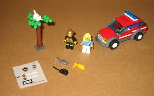 60001 LEGO Fire Chief Car 100% Complete W Stickers NO Instructions EX COND 2014 - Picture 1 of 13