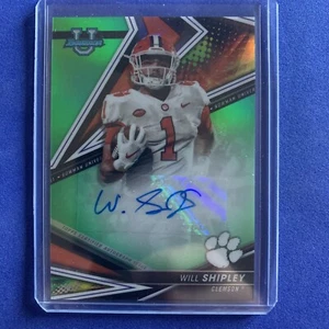 2022-23 Bowman's Best University Will Shipley RC Green Refractor 20/99 BA-WS SSP - Picture 1 of 3