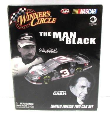 Juego de 2 autos Winners Circle Die Cast NASCAR The Man In Black 1:64 #3 Dale Earnhardt Foto 1 de 4