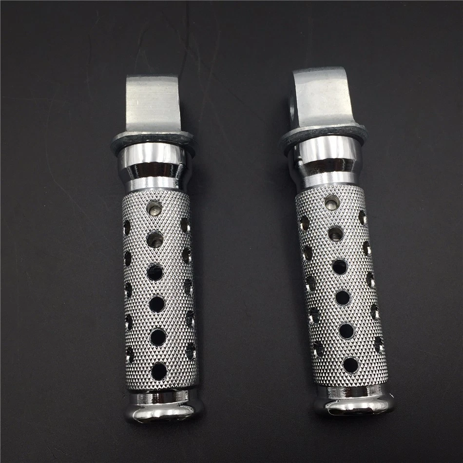 Silver Front Foot Pegs For Kawasaki EX250 ZX600 Ninja ZX7 ZX-9R ZX11 C/D ZX6 D/E - Image 1 of 4