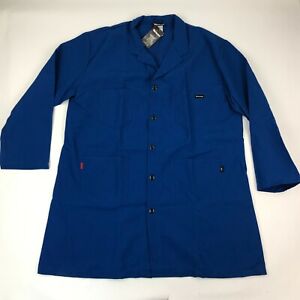 Workrite FR Uniform Men Royal Blue Nomex IIIA Flame Resistant Lab Coat 3XL NEW