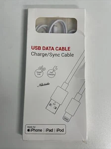 Cavo Dati USB Ricarica Sincronizzazione Ricarica Rapida NIKOLABLE Compatibile con iPhone  - Foto 1 di 12
