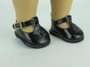 Doll Clothes 14.5" Shoes Black Mary Jane Fits AG WELLIE WISHER DOLLS - Bild 1 von 5