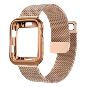 Watch Strap +Case For Apple Watch Series 10 9 8 7 6 5 4 45/44/42/46mm Metal Band - Picture 1 of 22