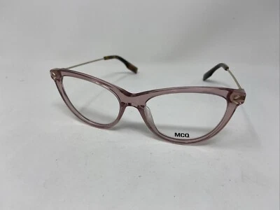 MCQ BY ALEXANDER MCQUEEN MQ03580 53-17-140 PINK CRYSTAL GOLD EYEGLASSES “Z42 - Image 1 of 4