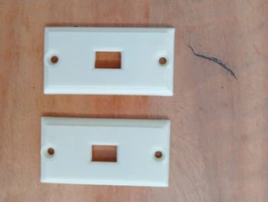 Vintage Bakelite Architrave Light Switch Face Plates X 2 Glow In The Dark - Picture 1 of 2
