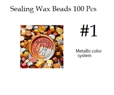 100 Pcs SEALING WAX BEADS FOR SEAL STAMP ENVELOPE MIXED COLOR DISPLAY  - Image 1 of 2