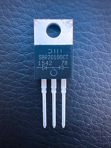 10Pcs SBR20100CT Diodes Inc Dual Anode Comm. Cathode Schottky 100V 20A TO-220AB - Picture 1 of 3