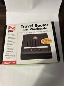 Zoom Router da Viaggio con Wireless N (Modello 4506) 150 Mb/s 1 Porta 10/100 - Foto 1 di 5