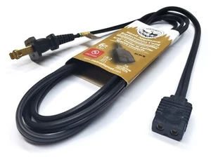 6ft AC Power Cord for Vintage Small Appliances with 2 Round Pins Spaced 5/16" - Picture 1 of 15