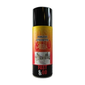 RIMUOVI ETICHETTE SPRAY 200ml SCIOGLIE COLLA NASTRO ETICHETTE ADESIVI FAST&GO - Foto 1 di 1