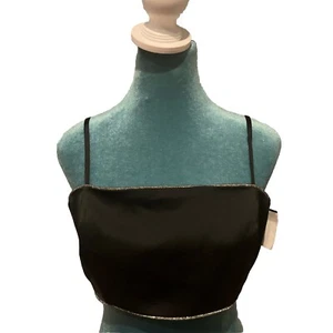 Rachel Zoe Black Rhinestone Bustier Size 10 Brand New - Picture 1 of 6