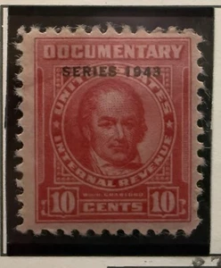 US Scott # R367 US Documentary Revenue Stamp 1943 Overprint Mint - Bild 1 von 1