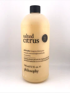 Philosophy Salted Citrus Improved formula Hydrating Shower Gel 32oz New W/Pump - Picture 1 of 4
