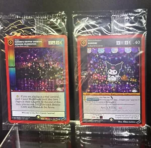NYCC 2023 Exclusive MetaZoo Promo Cards Kuromi & Cryptid Carnival Full Holo Set - Bild 1 von 4