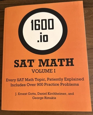 1600.io SAT Math Orange Book Volume 1: Every SAT Math Topic, Patiently Explained - Image 1 of 2