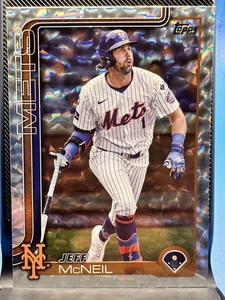 2025 Topps Series 1 - Jeff McNeil #149 Diamante Foil New York Mets - Bild 1 von 4