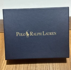POLO RALPH LAUREN SCHWARZE HERREN-GELDBÖRSE MIT DOPPELFALTUNG - NEU - Bild 1 von 3