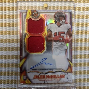 JALEN McMILLAN 2024 Topps Resurgence DUAL (Game Worn) IGNITE PATCH RC AUTO. Nice - Picture 1 of 3