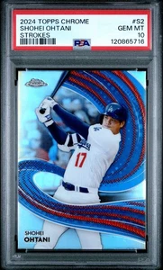 PSA 10 Shohei Ohtani #S2 2024 Topps Chrome Strokes 120865716 - Bild 1 von 2