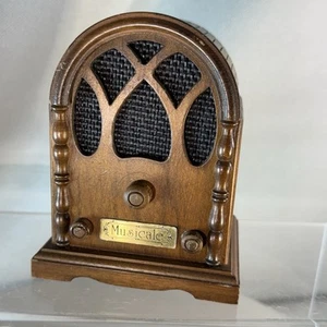 Wooden Music Box Musicale “Those were the days” Berkley Designs 5” Tall On/Off - Picture 1 of 10