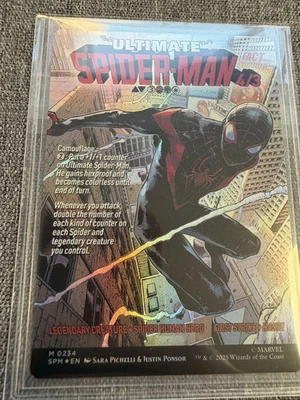 MTG Spider-Man Ultimate Spider-Man 4/3 M0234 / Miles Morales Foil NM - Image 1 of 2