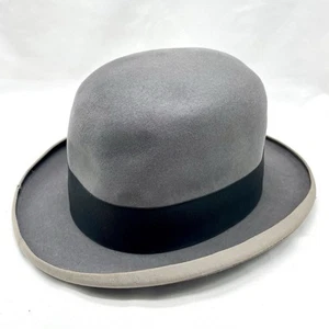 Vintage Royal Deluxe Stetson St. Regis Hut 1950er Größe 7 1/2 grau berühmt Barr Co. - Bild 1 von 13