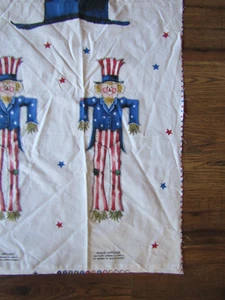 DAISY KINGDOM Vintage SCARECROW UNCLE SAM Door/Wall HANGING Fabric Panel- 1990's - Picture 1 of 2