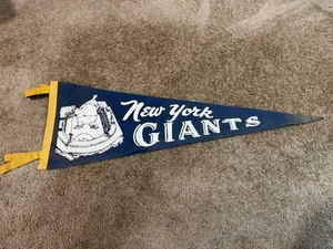 VINTAGE 1950s NEW YORK GIANTS MLB Original Felt Pennant 8"x27" POLO GROUNDS - Picture 1 of 1