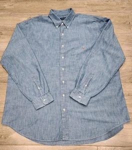 Polo Ralph Lauren Hemd Herren 2XLT Denim Chambray Pony Polo Classic Fit - Bild 1 von 8