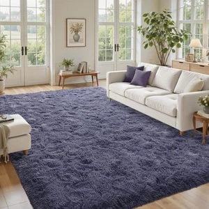 8x10 Area Rugs for Living Room Fluffy,Plush Soft Fuzzy Carpet Non Slip for Gi... - Picture 1 of 8