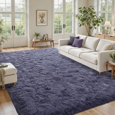 8x10 Area Rugs for Living Room Fluffy,Plush Soft Fuzzy Carpet Non Slip for Gi... - Image 1 of 4