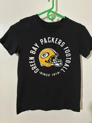 NFL Green Bay Packers Fútbol Juvenil Mediano (Talla 8) Negro Equipo Ropa Camiseta Foto 1 de 4