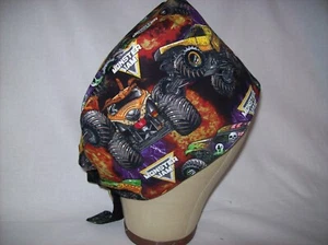 Men/Women Surgical Scrub Cap Lined Trucks Grave  100% Cotton - Picture 1 of 4