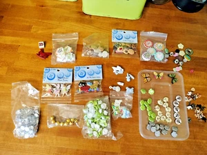 Assorted Lot Of Fun Buttons Shells Clocks Fairies Houses Super Hero's Cookies. - Picture 1 of 5