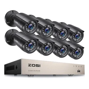 ZOSI 5MP 8CH Security Camera System with 8pcs 1080P Cameras and 3MP WiFi Camera - Foto 1 di 6