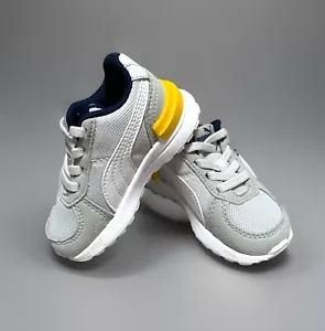 Puma Toddler Boys' Light Gray w/Yellow Accents Slip-On Sneaker Shoes Size 5C - Picture 1 of 10