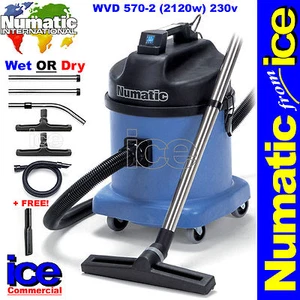 Numatic WVD570-2 Nass/Trocken Doppelmotor Staubsauger Hoover Auto Van Valeting - Bild 1 von 3